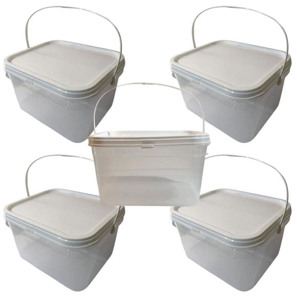 Balde Para Pintura Transparente 2.4L-Kit 5 Pçs