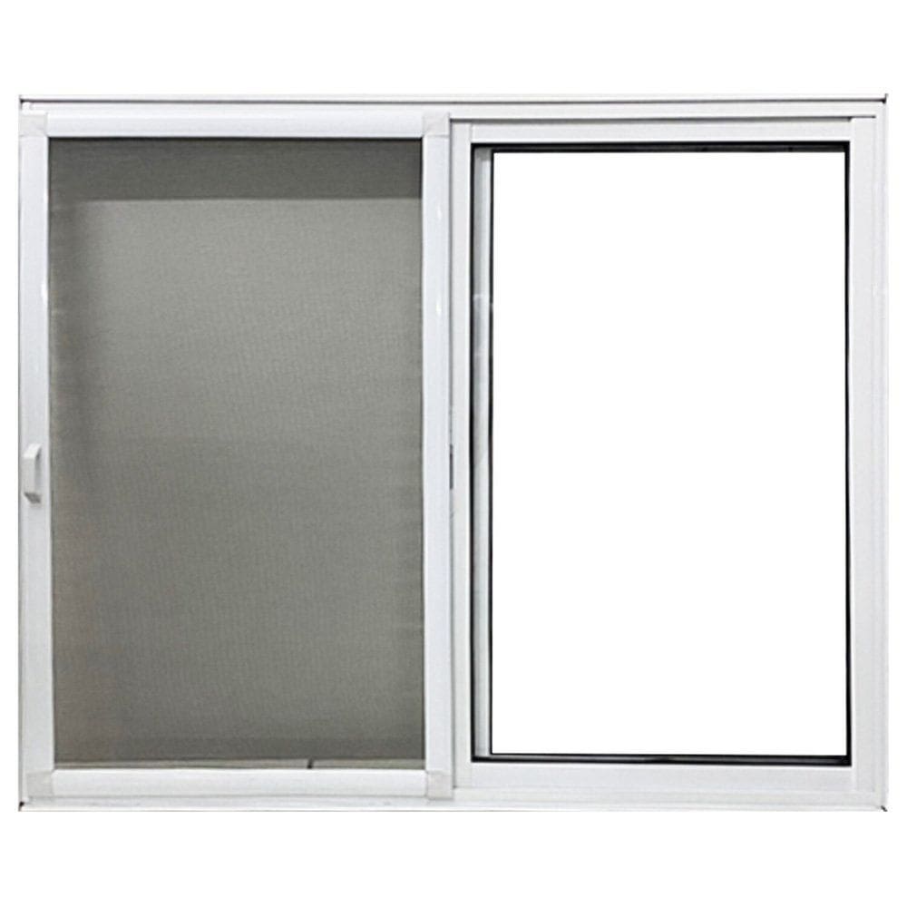 Janela de Alumínio Vitro 2 Folhas com Tela Mosquiteira 100x150 Branco
