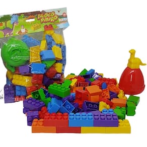 Blocos De Montar E Encaixar 99 Peças Grandes Blocosauro Brinquedo Para Bebê