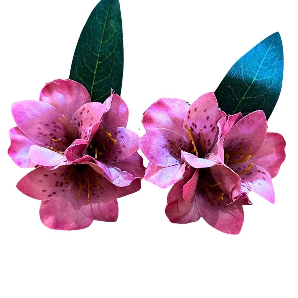 Porta Guardanapo Astromélia Rosa Claro Decoração Mesa 06Un