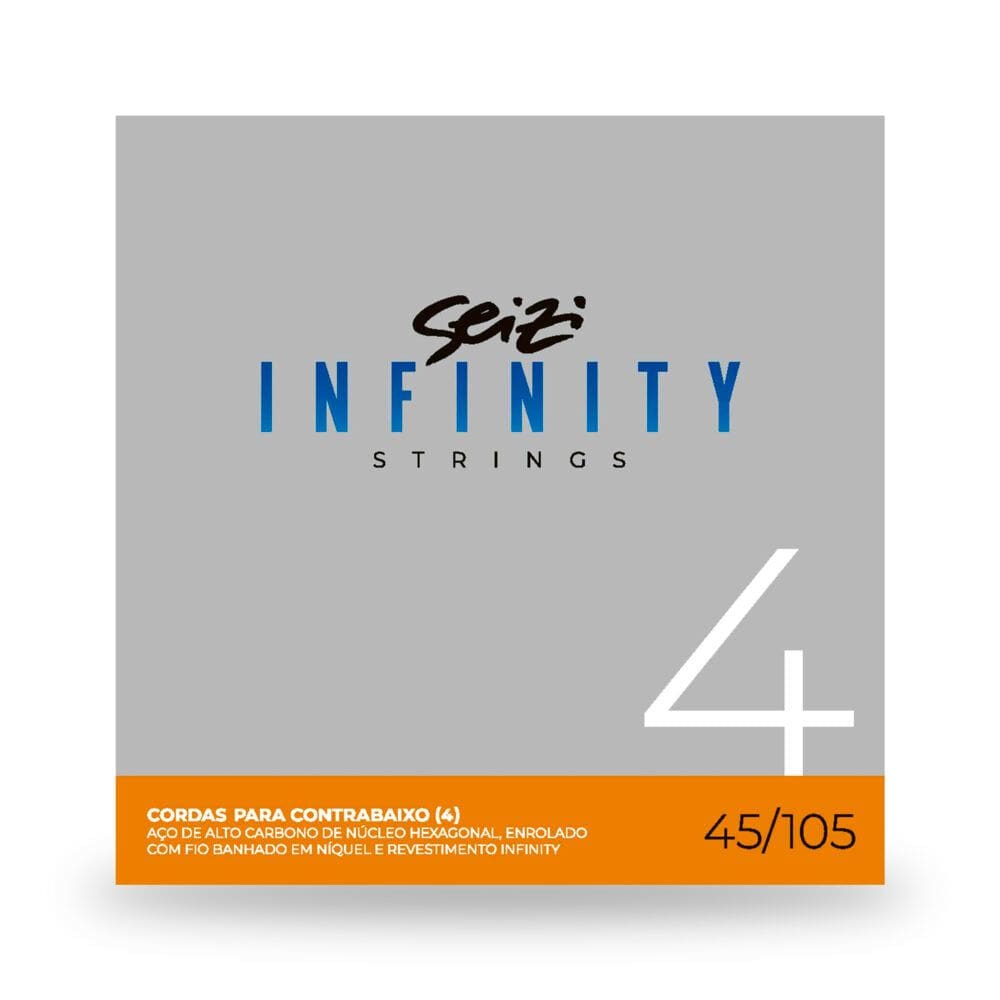 Encordoamento Baixo 4 Cordas Seizi Infinity Bass 45/105 - EC0588