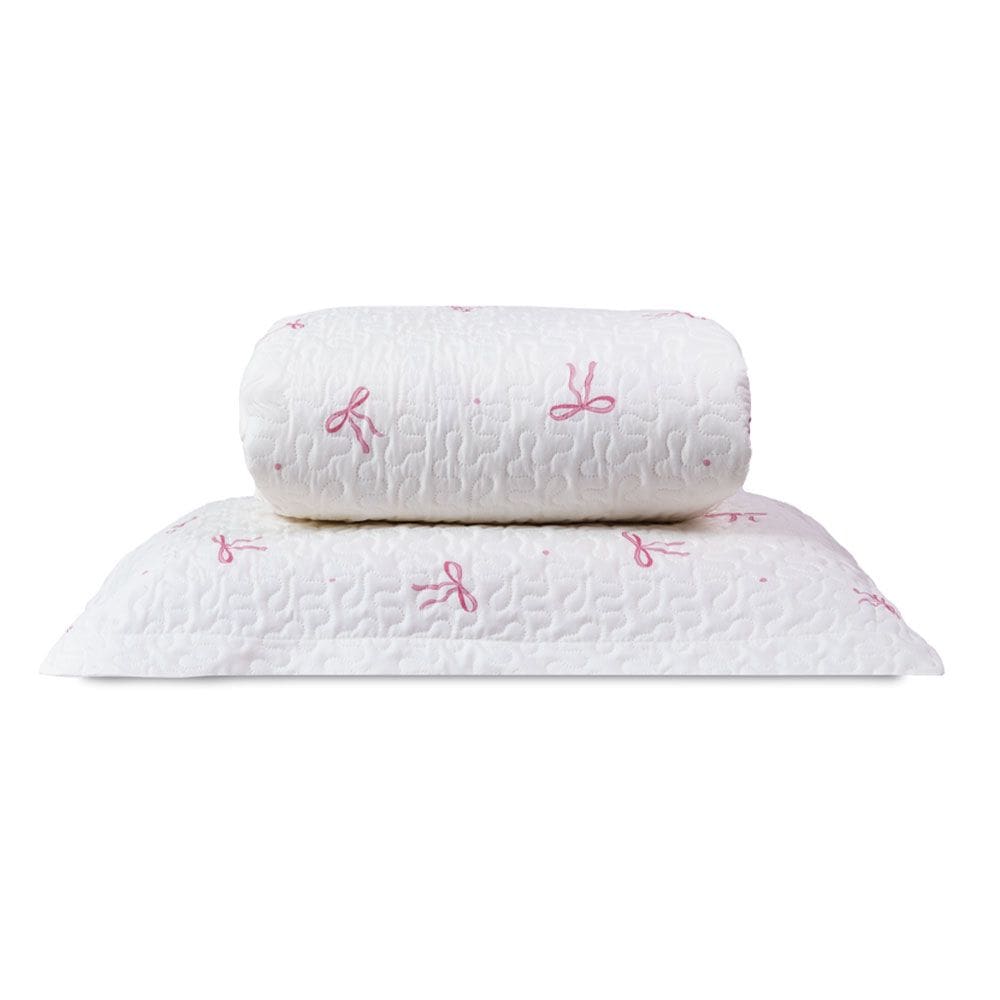 Jogo de Colcha Solteiro Lacinhos Micropercal 180 Fios 2 - Peças - 100% Poliéster