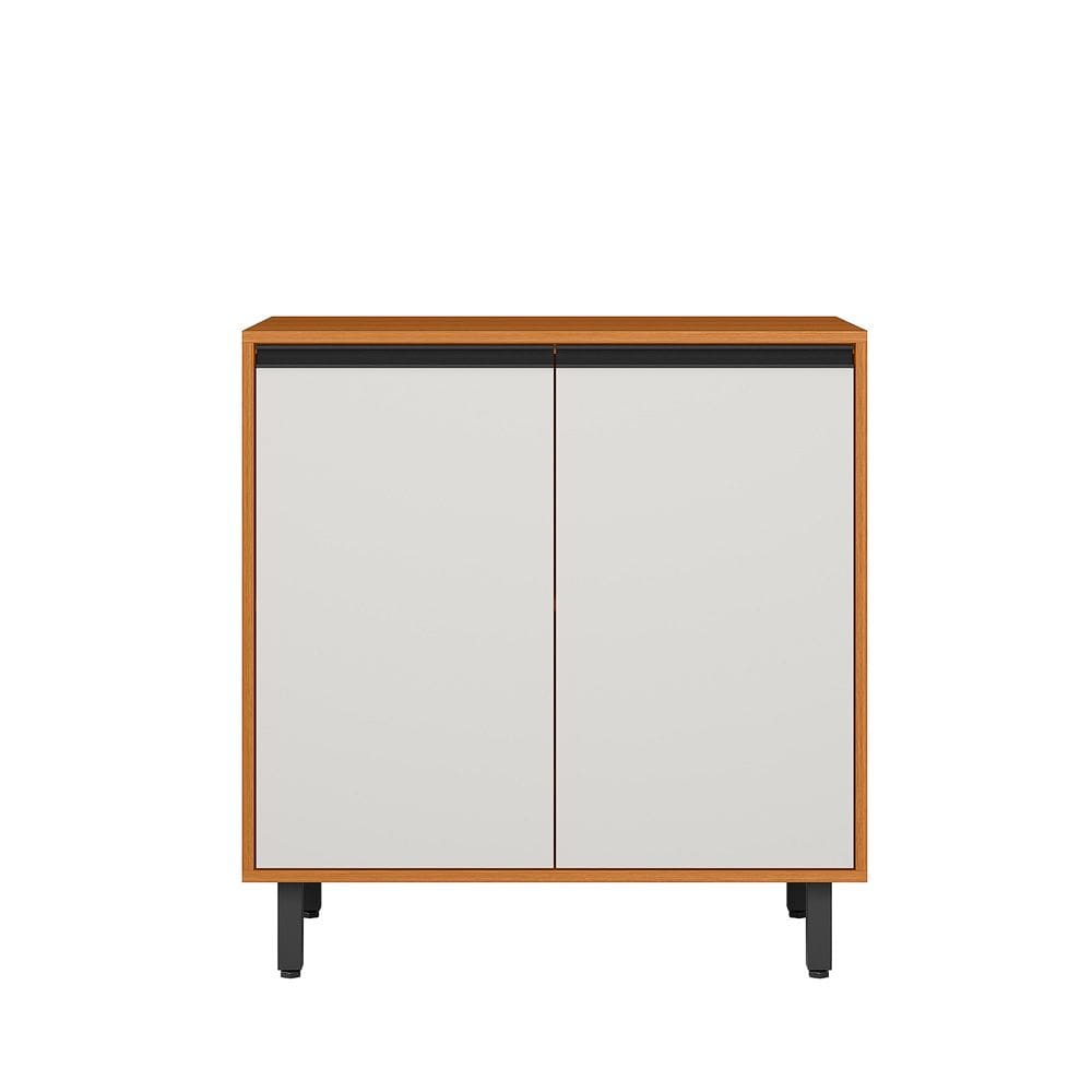 Balcão 80cm Ravena 2 Portas 1 Prateleira Removivel - Freijó UV/Off Acetinado Poliman