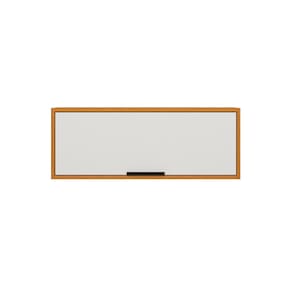 Armário Suspenso 1 Porta Basculante 80cm Ravena - Freijó UV/Off Acetinado Poliman