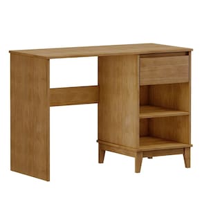 Mesa Escrivaninha 1 Gaveta MDF 110 cm 2806 Freijo Milani Store