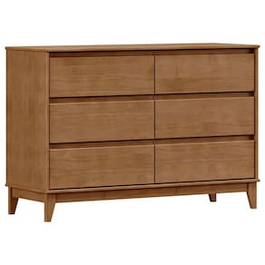 Comoda 6 Gavetas MDF 125 cm 2815 Freijo Milani Store