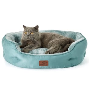 Cama para animais de estimação para cães e gatos pequenos, lavável, 25 cm, azul