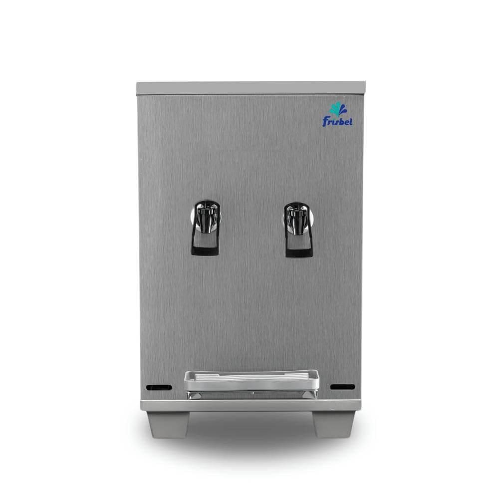 Bebedouro Industrial de Mesa Frisbel 10 Litros 2 Torneiras Geladas Aço Escovado - 220V