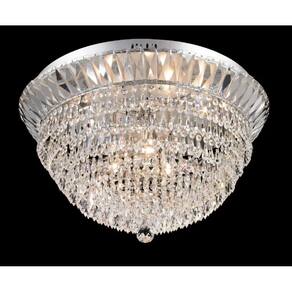 Pendente Cristais Cromado 61cm 9G9 PE-031/9.6 Mais Luz