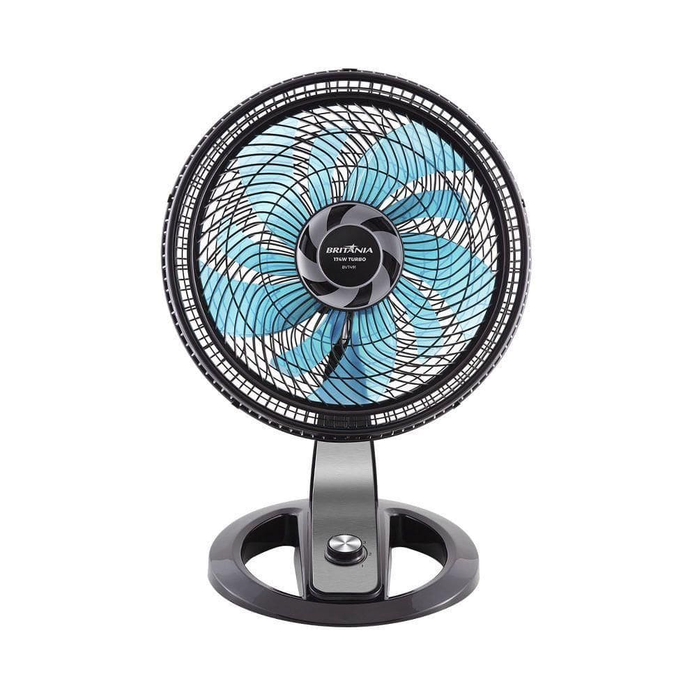 Ventilador 2 Em 1 Mesa Parede Britânia 40cm BVT491 Maxx Force Preto 220V