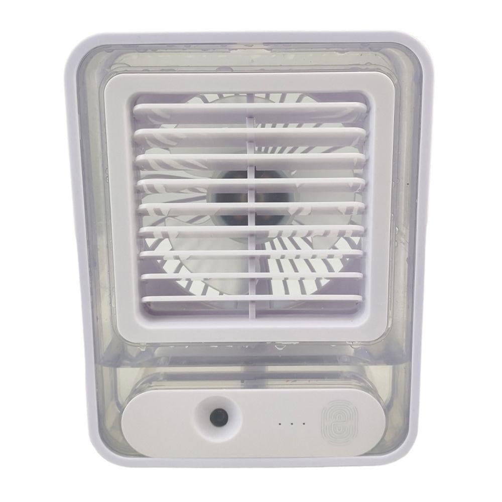 Ventilador Umidificador Agua 3 Velocidades Touch Usb Led Verao Calor Casa Mesa Trabalho Estudo Silencioso Portatil