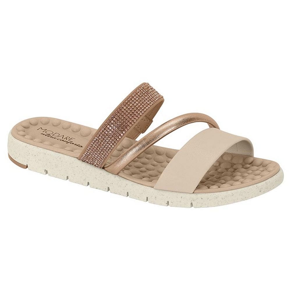 Chinelo Rasteira Modare Conforto Brilho Metalizado 7162.221