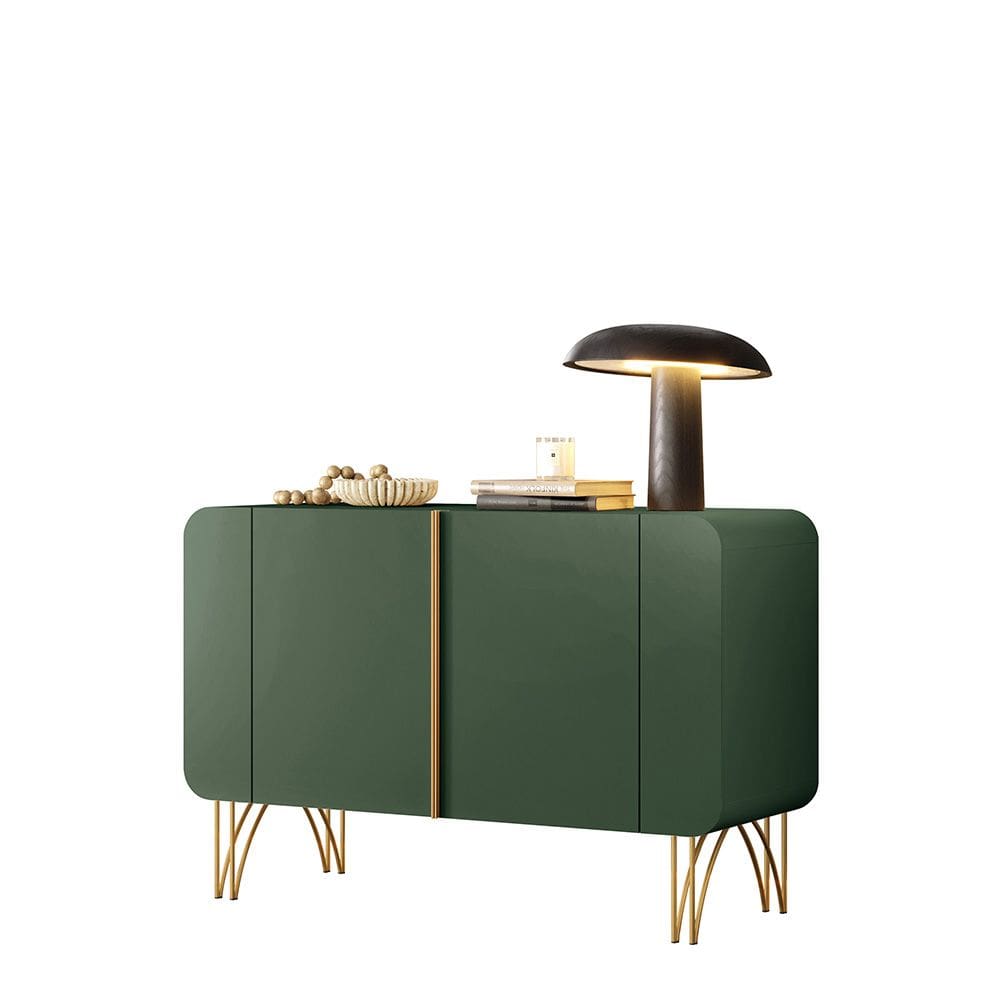 Balcão Aparador Buffet Pé Metal Lossy Verde Pistache H01 - D`Rossi
