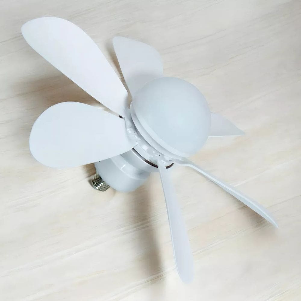 Ventilador de Teto Silencioso com 6 Aspas 3 Velocidades Lampada LED Bivolt Top House