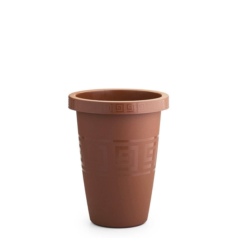 Vaso Tacho Grego Redondo Telha Terracota 14,5L 38,5X29,5Cm