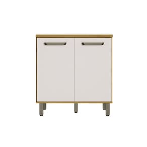 Balcão Para Cooktop 2 Portas Criare - Freijó/ Off Acetinado Poliman