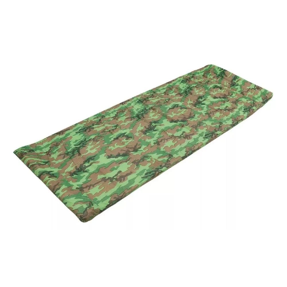 Colchonete Adventure Camping Acampamento Solteiro 180x60cm Camuflado Verde Aguia