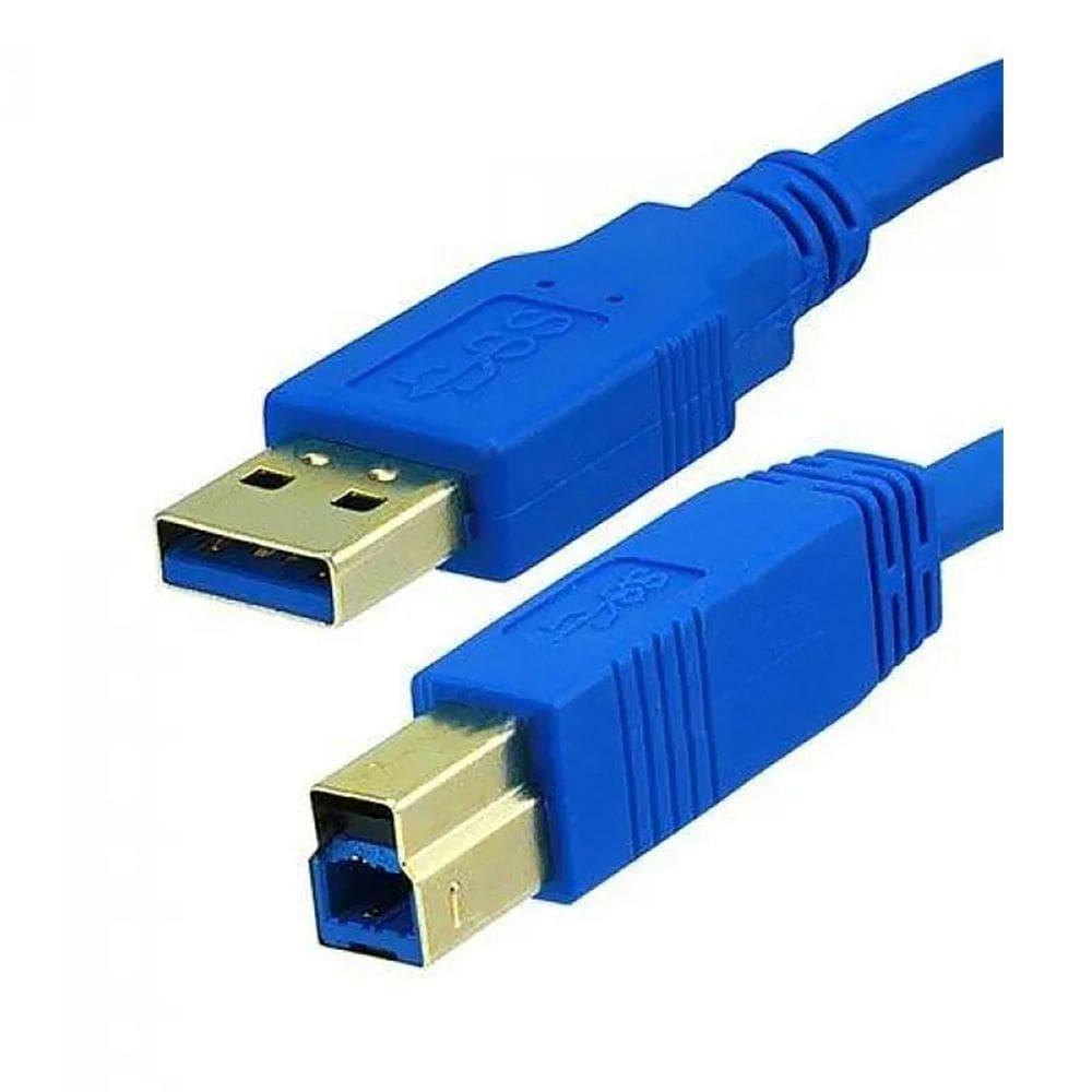 Cabo Usb Para Scanner 3.0 Usb A X Usb B 3 Metros Turbo
