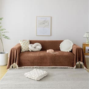 Capa de sofá HANDONTIME Boho Style lavável para sofá de 3 almofadas