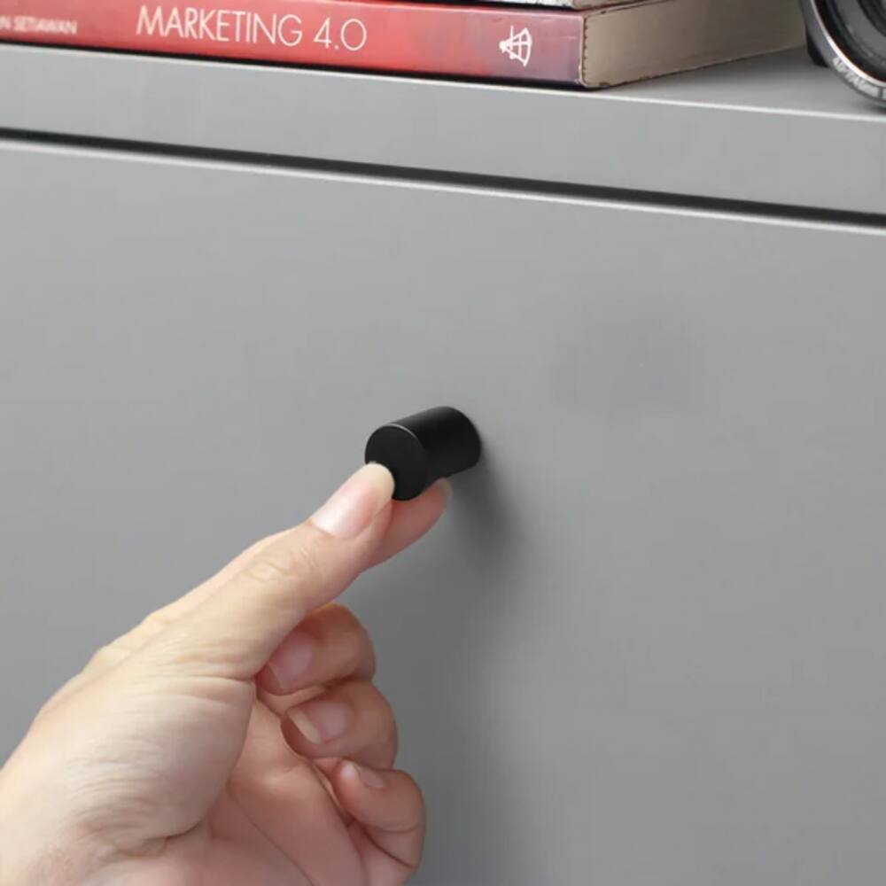 Puxador Rádio Mini Preto Zen Design