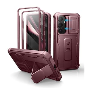 Capa Dexnor para Samsung Galaxy S25 Plus com capa de câmera vermelha