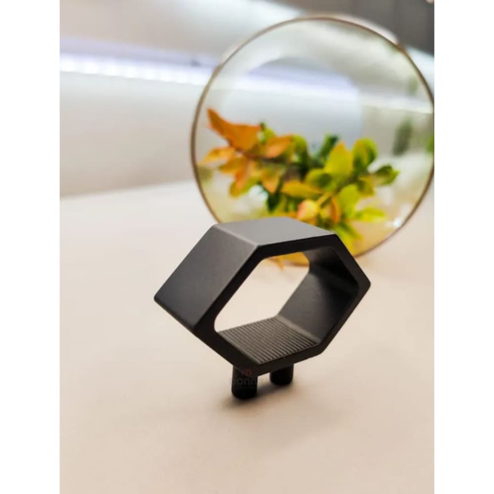 Puxador Elemento Preto Tamanho P Zen Design