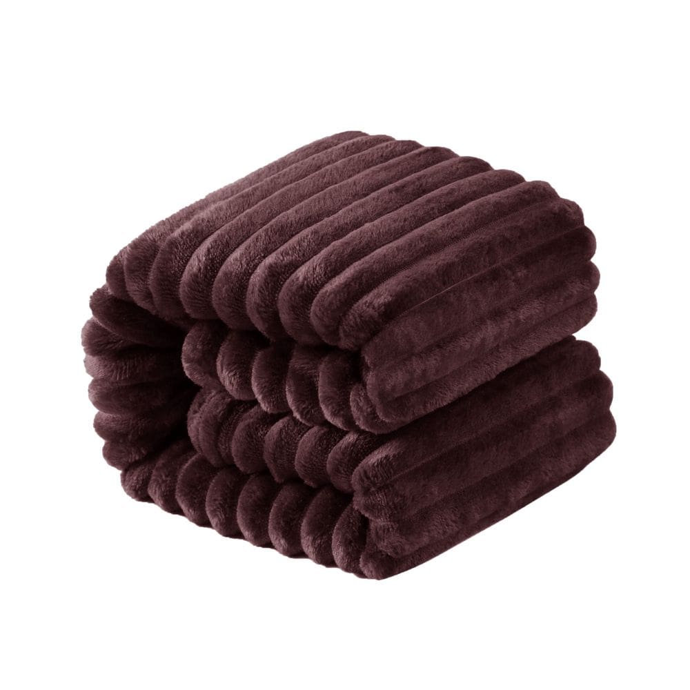 Cobertor de bebê NTBAY de flanela de pelúcia de tamanho grande 125x150cm marrom