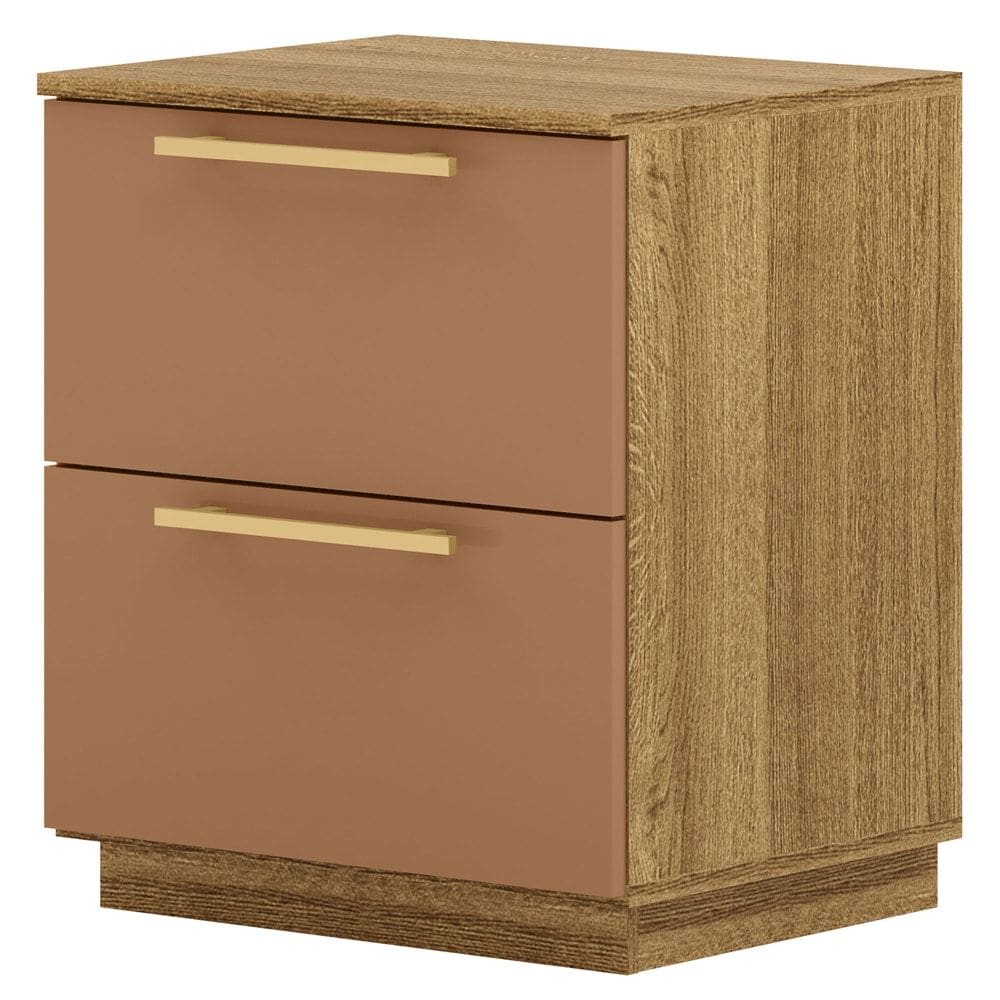 Mesa De Cabeceira 2 Gavetas 50 cm DUB 50019 Nature Camarim VLR
