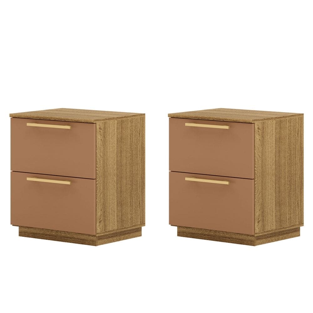 Kit 2 Mesa De Cabeceira 2GV 50 cm DUB 50019 Nature Camarim VLR