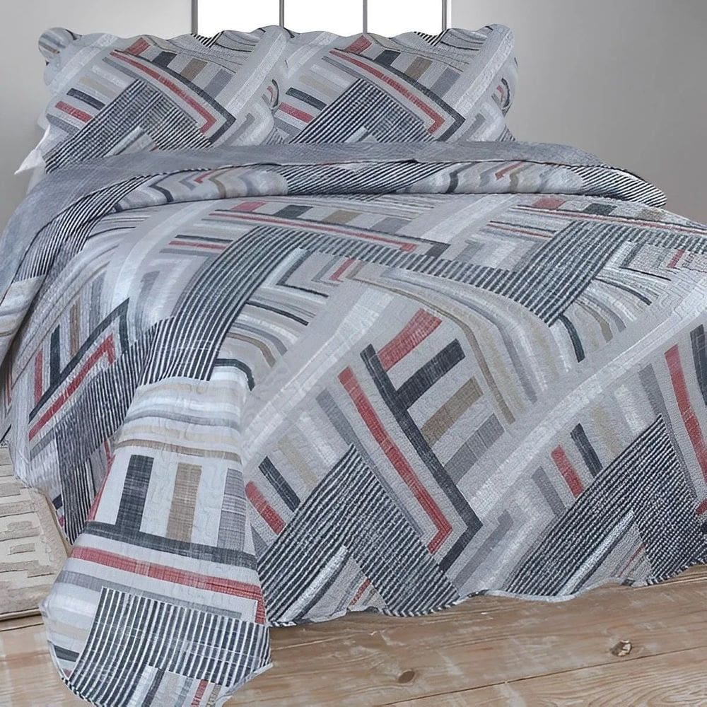 Colcha Cobre Leito Ultrassonic Dupla Face Estampada King 280x260cm - Olinda
