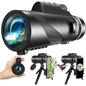 Telescópio monocular ASXMhGo 80x100 de alta definição