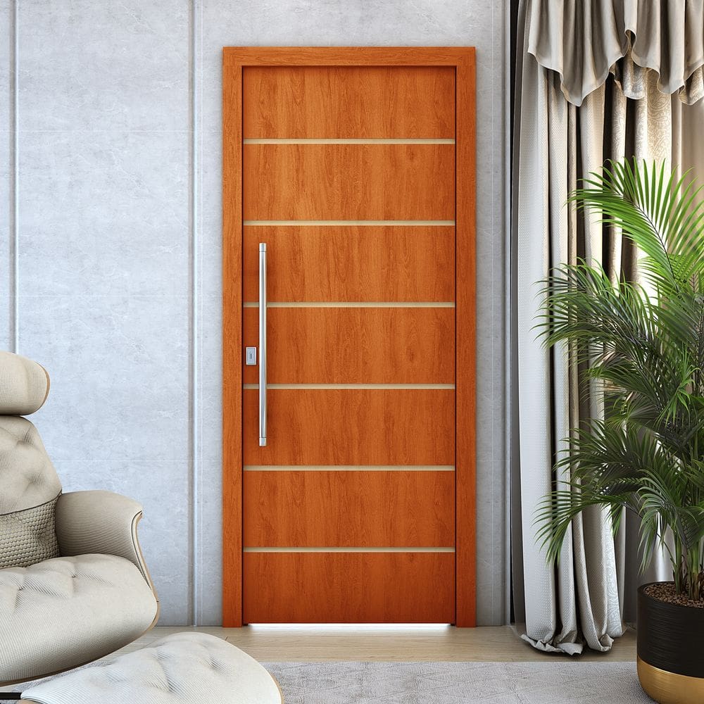 Kit 2 Portas De Madeira Frisada U.V 210cm x 70cm - R50VL