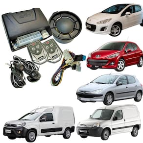 Alarme Automotivo Sirene Trava Antifurto 2 Controles Peugeot