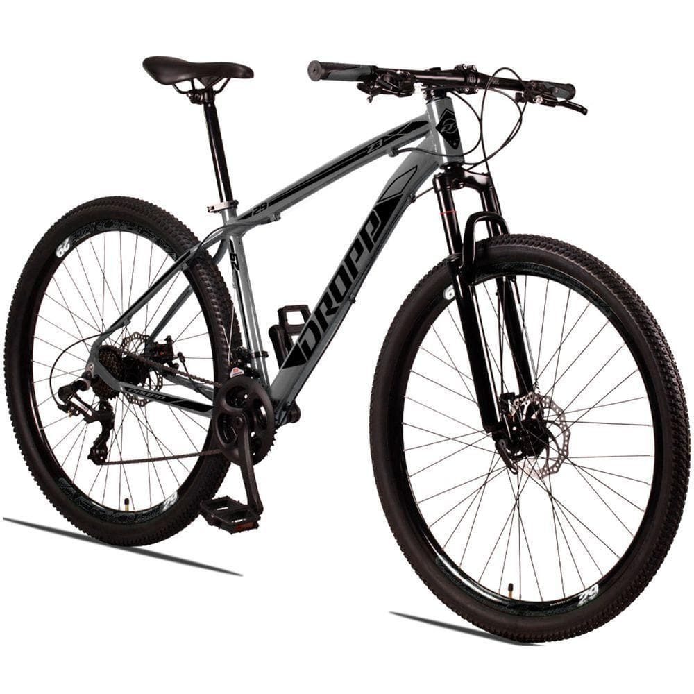 Bicicleta Aro 29 Dropp Z3 H Alumínio Câmbio Shimano 24v Freio A Disco Hidráulico 17 Grafite+preto
