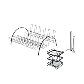 Kit Cozinha Arthi com 3 Peças Preto 9110