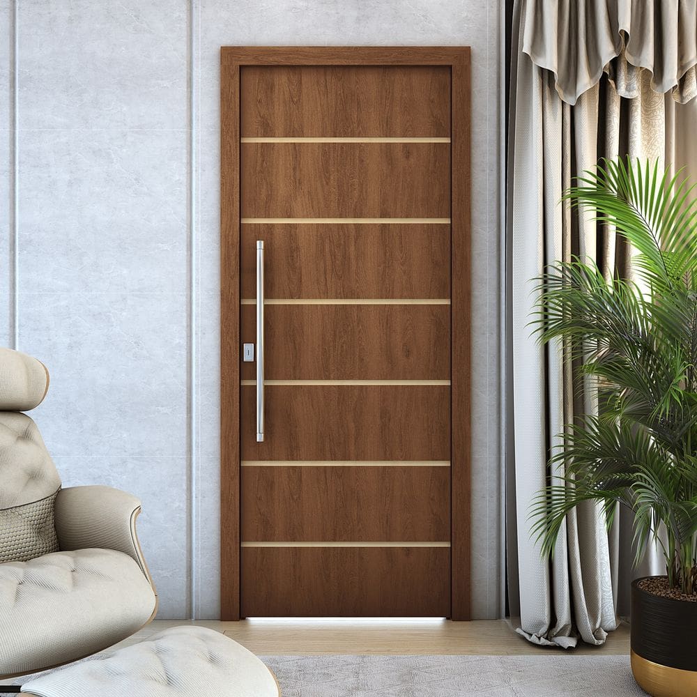 Kit 2 Portas De Madeira Frisada U.V 210cm x 90cm - R70SS