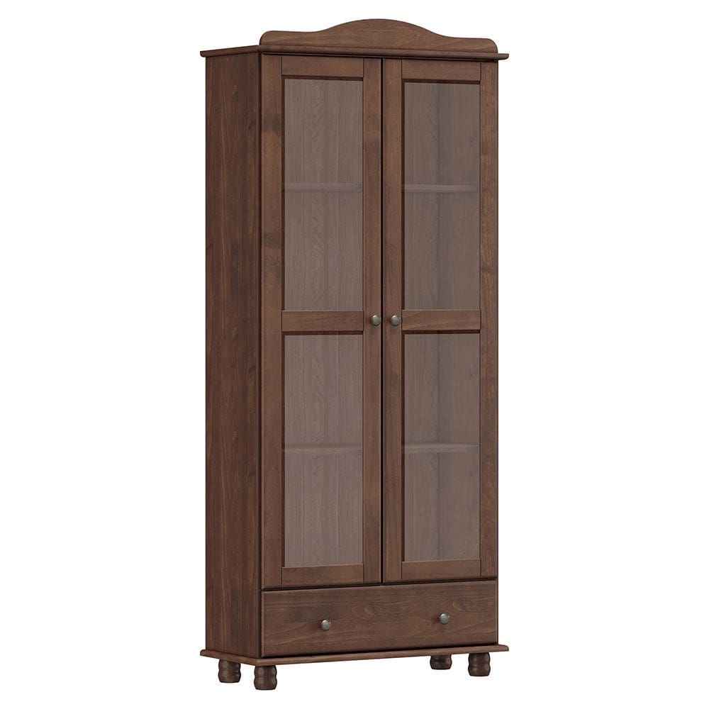 Cristaleira 2 Portas 1 Gaveta Rubi 8932WN Café Finestra