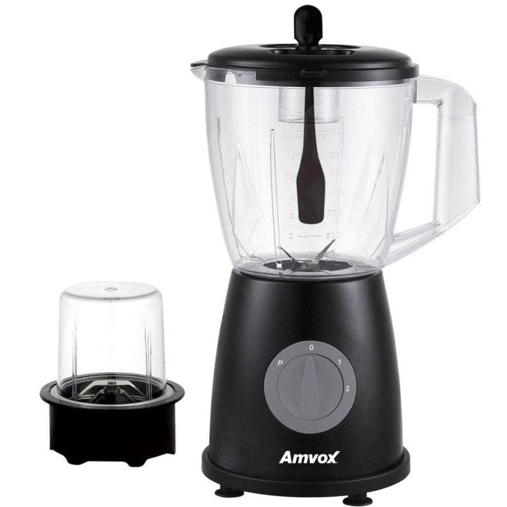Liquidificador 600W 1,8L Amvox ALQ 600 2 Vel Black 220V