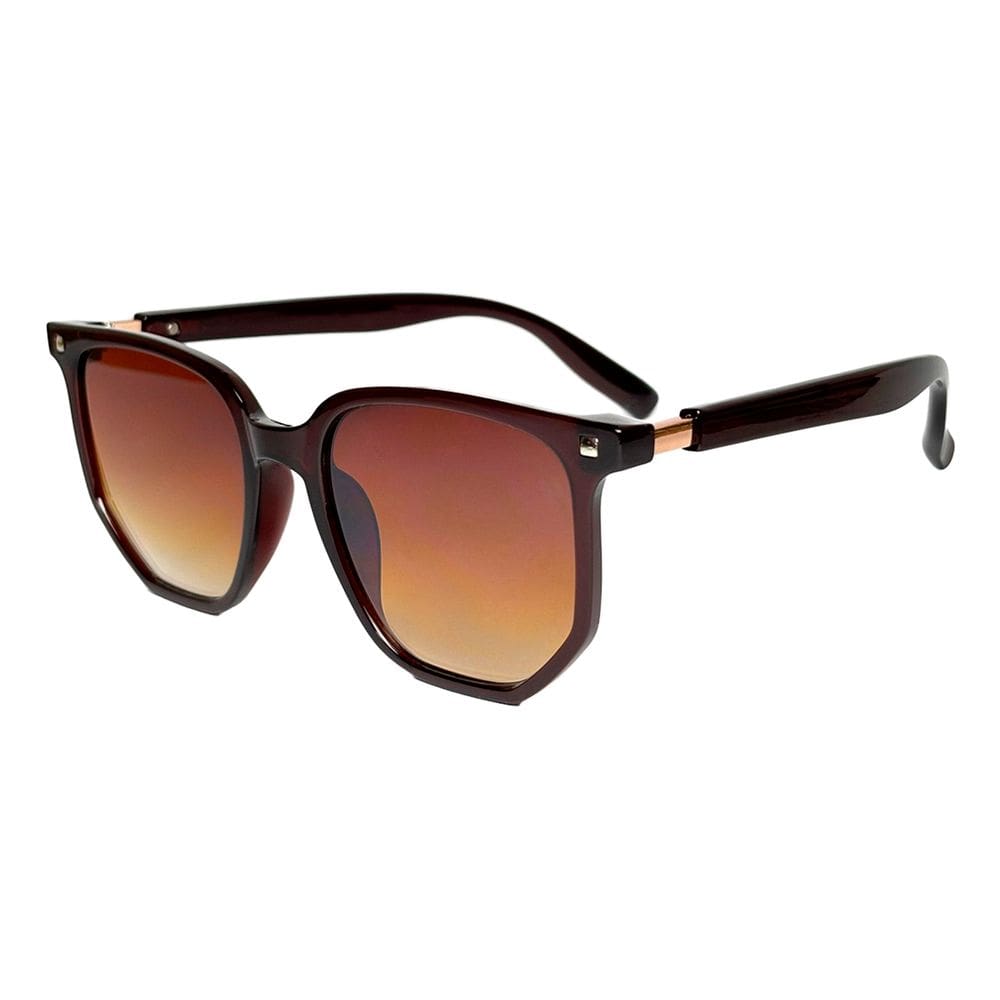 Óculos De Sol Feminino Hexagonal Moda Proteção Uv400 Premium