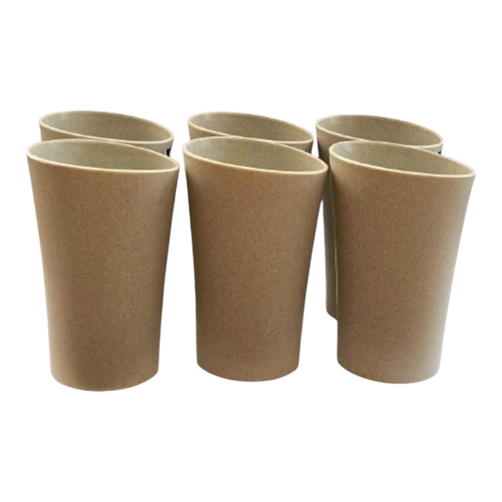 Kit 06 Copos Plastico Duro Resistente Bebidas 400ml Verde
