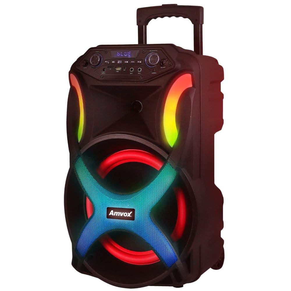 Caixa Amplif 680W Amvox ACA 680 Fantasy Woofer 12 Led FM TWS