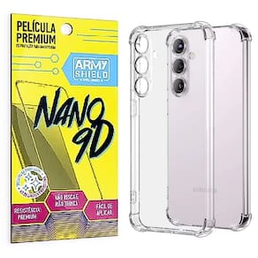 Capinha Galaxy S25 Plus + Pelicula 9D Cerâmica Indestrutível - Armyshield