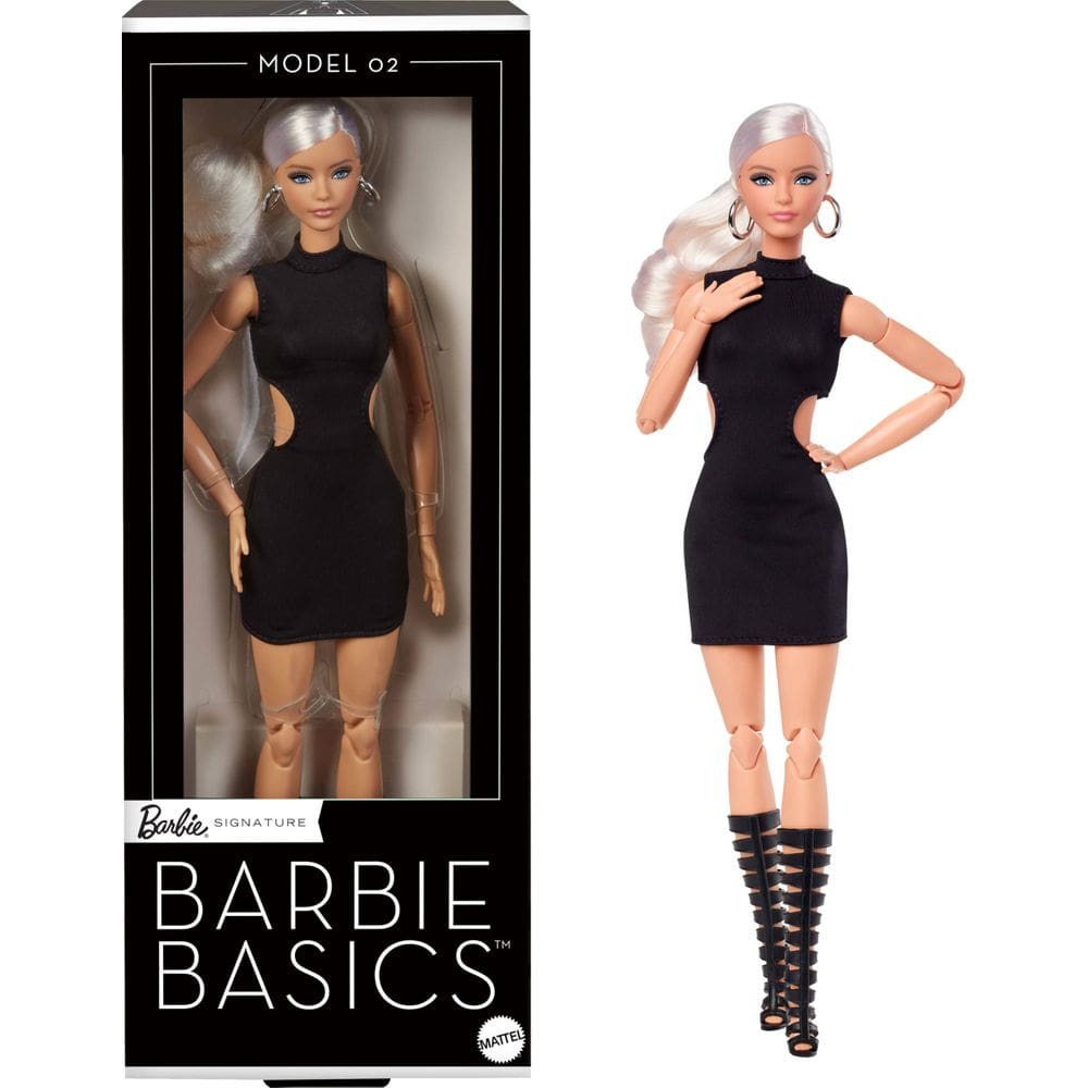 Boneca de colecionador Barbie Basics modelo 02 com cabelo loiro
