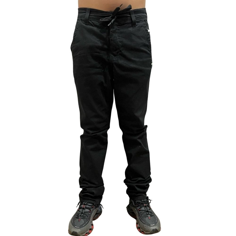 Calça Masculina HD Sarja Preta 6628A Preto