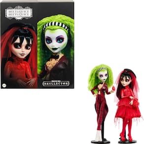 Pacote com 2 bonecas Monster High Skullector Beetlejuice Beetlejuice