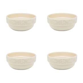 Conjunto de Cumbucas 04 Peças Mendi Marfim 500 ml Oxford