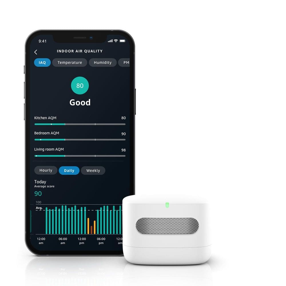 Monitor de qualidade do ar Amazon Smart funciona com Alexa