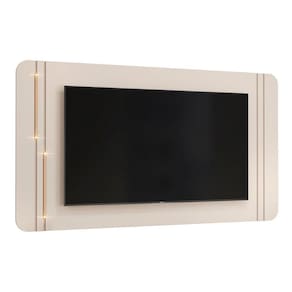 Painel Para Tv 75 241cm Suspenso Ariane D04 Off-dourado - Mpozenato