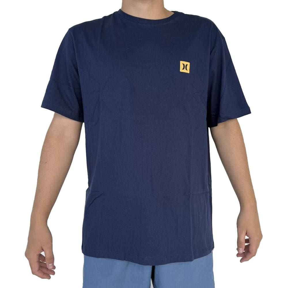 Camiseta Hurley Mini Icon Oversize SM25 Masculina Marinho