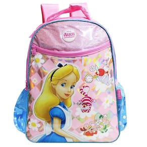 Mochila Escolar Alice No País Das Maravilhas Meninas Disney